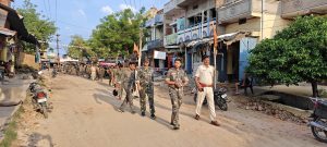 Read more about the article मुहर्रम को लेकर पुलिस प्रशासन ने किया फ्लैग मार्च