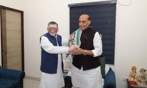 Read more about the article रक्षा मंत्री से राज्यपाल ने की मुलाकात