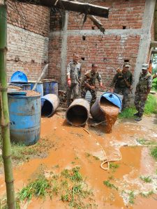 Read more about the article पुलिस ने भांवर में अवैध शराब भट्ठी को किया ध्वस्त