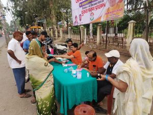 Read more about the article मारवाड़ी युवा मंच ने लगाया निशुलक स्वास्थ्य जांच शिविर