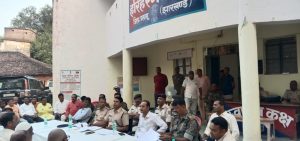 Read more about the article दुर्गा पूजा महोत्सव को लेकर शांति समिति की बैठक