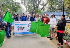 Read more about the article राष्ट्रीय मतदाता दिवस पर ‘Sundays on Cycle’अभियान, युवाओं को मतदान के प्रति किया गया जागरूक