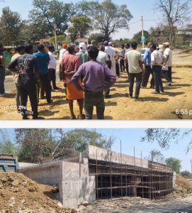 Read more about the article विकास या विनाश, पुल की बढ़ी ऊंचाई से दर्जनों घरों पर संकट, ग्रामीणों ने रुकवाया निर्माण