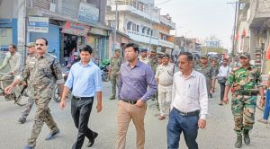 Read more about the article पुलिस प्रशासन ने रामनवमी पूजा को लेकर शहर में किया फ्लैग मार्च