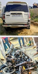 Read more about the article नेशनल हाईवे पर मौत का मंजर: स्कॉर्पियो-बुलेट की भीषण टक्कर में युवक की दर्दनाक मौत, इलाके में शोक की लहर