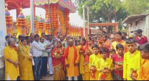 Read more about the article भक्ति के रंग में सराबोर हुआ सरईडीह, तीन दिवसीय शिव मंदिर वार्षिकोत्सव कलश यात्रा के साथ शुभारंभ