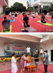 Read more about the article अंतर्राष्ट्रीय योग दिवस पर मेगा योग शिविर का आयोजन, सैकड़ों लोगों ने किया योगाभ्यास!