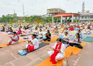 Read more about the article चेंबर महिला विंग ने 12वें अन्तर्राष्ट्रीय योग दिवस काकिया आयोजन