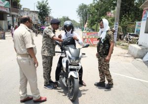 Read more about the article ऐंटी क्राइम अभियान में 42 वाहनों की जांच, तीन बाइक चालकों का कटा चालान