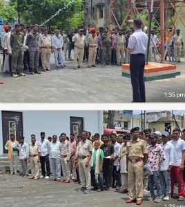 Read more about the article चैनपुर थाना में जेल से छूटे 117 व्यक्तियों की थाना परेड, एसपी ने अपराध छोड़ मुख्यधारा में लौटने की दी नसीहत