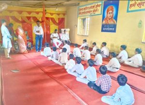 Read more about the article संघ ने मनाया विजया दशमी उत्सव, राष्ट्रभक्ति का दिया संदेश